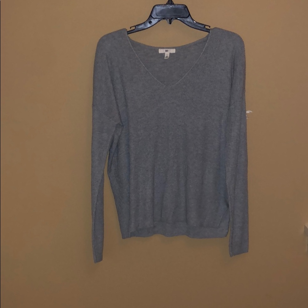 Grey V-neck Sweater